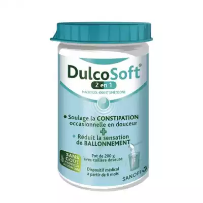 Dulcosoft 2 En 1 Constipation Et Ballonnement Poudre à Diluer Fl/200g à  NICE